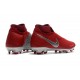 Nike Phantom Vision Elite DF FG Chaussures de Football - Rouge Argent