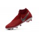 Nike Phantom Vision Elite DF FG Chaussures de Football - Rouge Argent