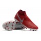 Nike Phantom Vision Elite DF FG Chaussures de Football - Rouge Argent