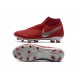 Nike Phantom Vision Elite DF FG Chaussures de Football - Rouge Argent