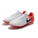 Nike Tiempo Legend 7 FG Crampons de Football Homme - Blanc Rouge