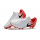 Nike Tiempo Legend 7 FG Crampons de Football Homme - Blanc Rouge