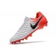 Nike Tiempo Legend 7 FG Crampons de Football Homme - Blanc Rouge