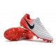 Nike Tiempo Legend 7 FG Crampons de Football Homme - Blanc Rouge