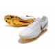 Nike Tiempo Legend 7 FG Crampons de Football Homme - Blanc Or