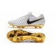 Nike Tiempo Legend 7 FG Crampons de Football Homme - Blanc Or