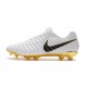 Nike Tiempo Legend 7 FG Crampons de Football Homme - Blanc Or