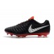 Nike Tiempo Legend 7 FG Crampons de Football Homme - Noir Rouge Argent