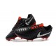 Nike Tiempo Legend 7 FG Crampons de Football Homme - Noir Rouge Argent