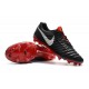 Nike Tiempo Legend 7 FG Crampons de Football Homme - Noir Rouge Argent