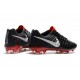 Nike Tiempo Legend 7 FG Crampons de Football Homme - Noir Rouge Argent