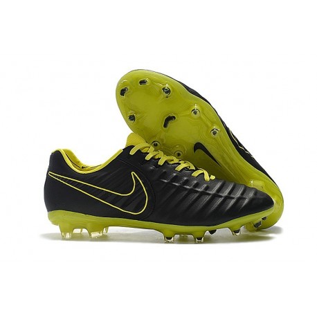 Nike Nouveaux Chaussures Tiempo Legend VII Elite FG - Noir Jaune