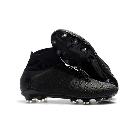 Crampons de Foot Nike HyperVenom Phantom III DF FG Noir Argent