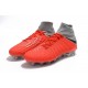 Crampons de Foot Nike HyperVenom Phantom III DF FG - Rouge Argent