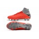 Crampons de Foot Nike HyperVenom Phantom III DF FG - Rouge Argent