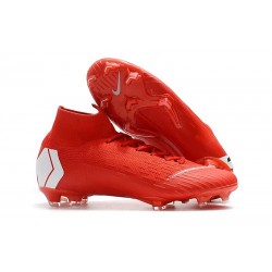 Nike Mercurial Superfly 6 Elite FG Chaussure - Rouge Blanc