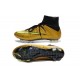 Nike Mercurial Superfly FG Chaussures Football Or Noir