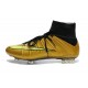 Nike Mercurial Superfly FG Chaussures Football Or Noir