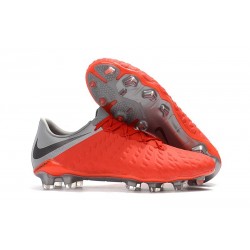 Nike Neuf Chaussure Hypervenom Phantom 3 FG - Rouge Gris