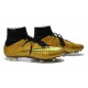 Nike Mercurial Superfly FG Chaussures Football Or Noir