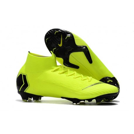 Crampons de Football Nike Mercurial Superfly VI 360 FG - Volt Noir