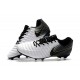 Nike Nouveaux Chaussures Tiempo Legend VII Elite FG - Noir Blanc Or