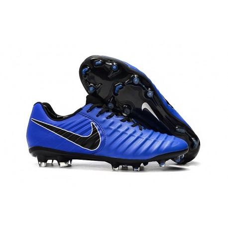 Nike Nouveaux Chaussures Tiempo Legend VII Elite FG - Bleu Noir