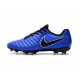 Nike Nouveaux Chaussures Tiempo Legend VII Elite FG - Bleu Noir