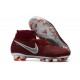 Nike Phantom Vision Elite DF FG Chaussures de Football - Rouge Argent