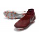 Nike Phantom Vision Elite DF FG Chaussures de Football - Rouge Argent