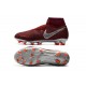 Nike Phantom Vision Elite DF FG Chaussures de Football - Rouge Argent