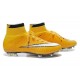 Nike Mercurial Superfly FG Chaussures Football Jaune Blanc