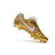 Nike Nouveaux Chaussures Tiempo Legend VII R10 Elite FG - Or Blanc