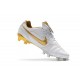 Nike Nouveaux Chaussures Tiempo Legend VII Elite FG - Blanc Or