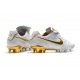 Nike Nouveaux Chaussures Tiempo Legend VII Elite FG - Blanc Or