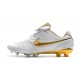 Nike Nouveaux Chaussures Tiempo Legend VII Elite FG - Blanc Or