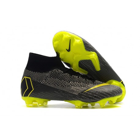 Crampons de Football Nike Mercurial Superfly VI 360 FG - Noir Jaune