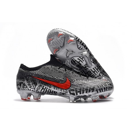 Crampons Neymar Nike Mercurial Vapor XII 360 Elite FG - Noir Blanc Rouge