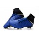 Crampons de Foot Nike HyperVenom Phantom III DF FG - Bleu Argent