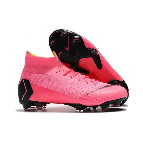 Crampons de Football Nike Mercurial Superfly VI 360 FG - Rose Noir