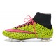 Nike Mercurial Superfly FG Chaussures Football Safari Jaune Rose