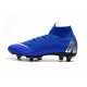 Nike Chaussure Mercurial Superfly VI Elite SG-Pro AC Bleu Argent