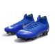 Nike Chaussure Mercurial Superfly VI Elite SG-Pro AC Bleu Argent