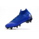 Nike Chaussure Mercurial Superfly VI Elite SG-Pro AC Bleu Argent