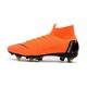 Nike Chaussure Mercurial Superfly VI Elite SG-Pro AC Orange Noir