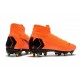 Nike Chaussure Mercurial Superfly VI Elite SG-Pro AC Orange Noir