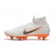 Nike Chaussure Mercurial Superfly VI Elite SG-Pro AC Blanc Orange