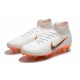 Nike Chaussure Mercurial Superfly VI Elite SG-Pro AC Blanc Orange