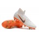 Nike Chaussure Mercurial Superfly VI Elite SG-Pro AC Blanc Orange