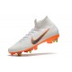 Nike Chaussure Mercurial Superfly VI Elite SG-Pro AC Blanc Orange